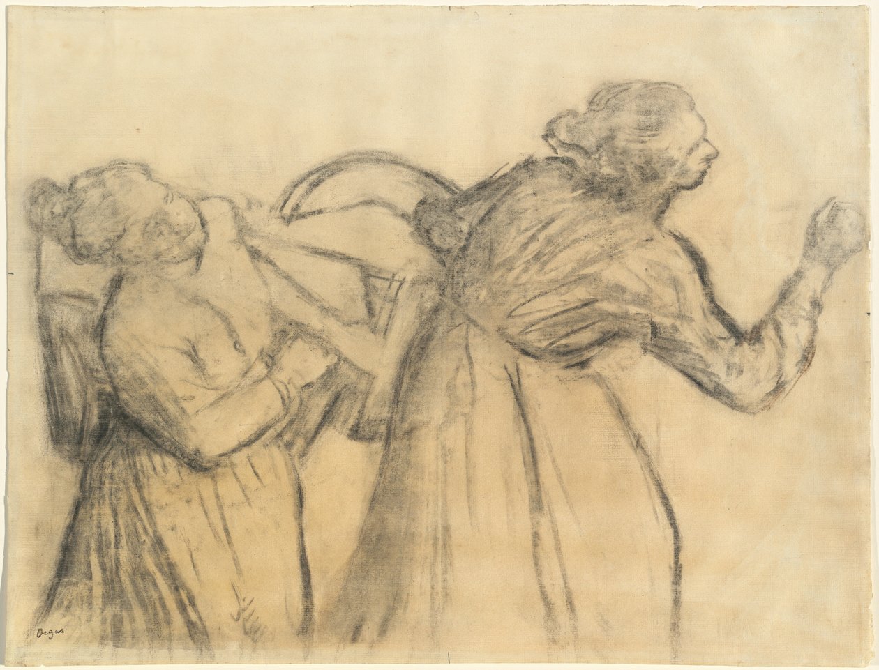 Blanchisseuse portant du linge - Edgar Degas