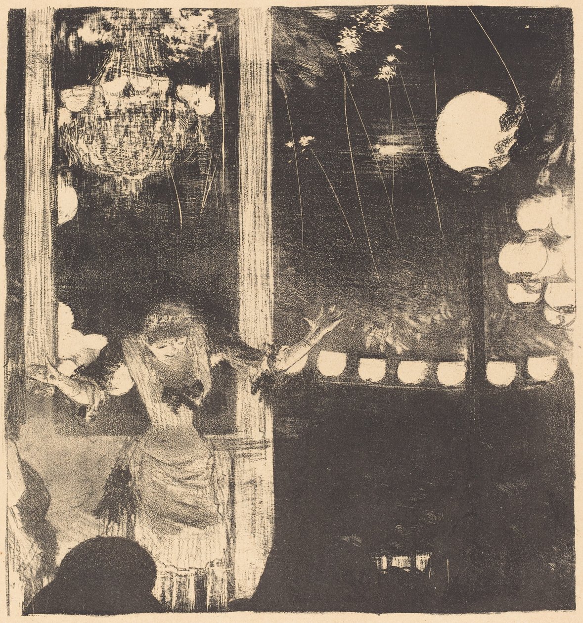 Mademoiselle Bécat au Café des Ambassadeurs - Edgar Degas