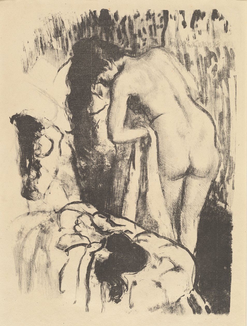 Femme nue debout, se séchant - Edgar Degas