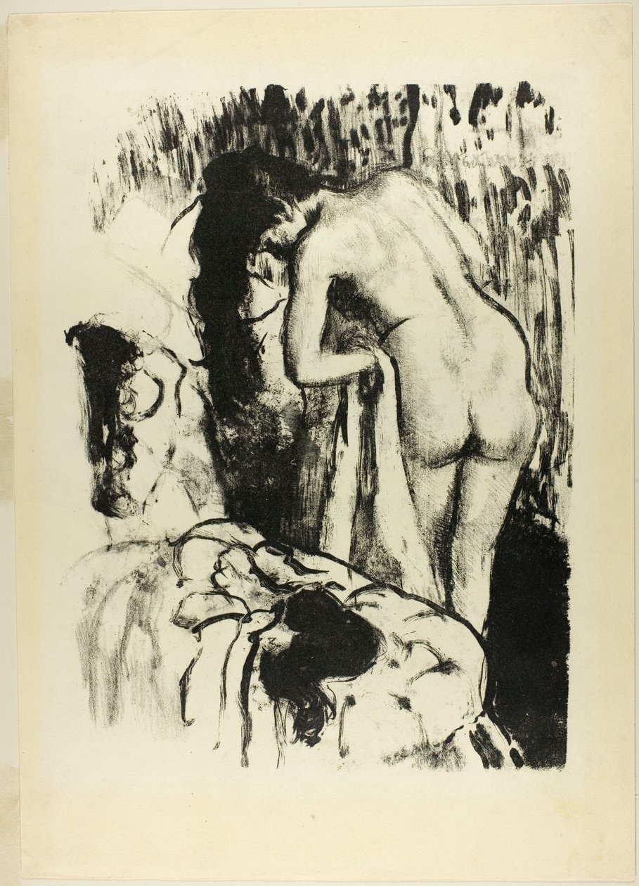 Femme nue debout, se séchant - Edgar Degas