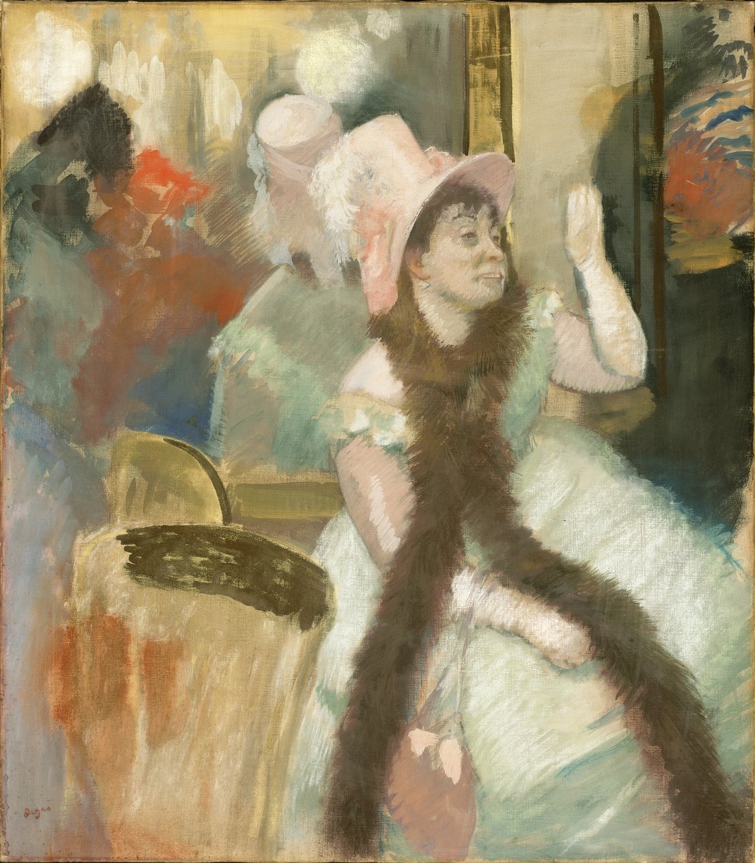 Portrait après un bal costumé (Portrait de Madame Dietz-Monnin) - Edgar Degas