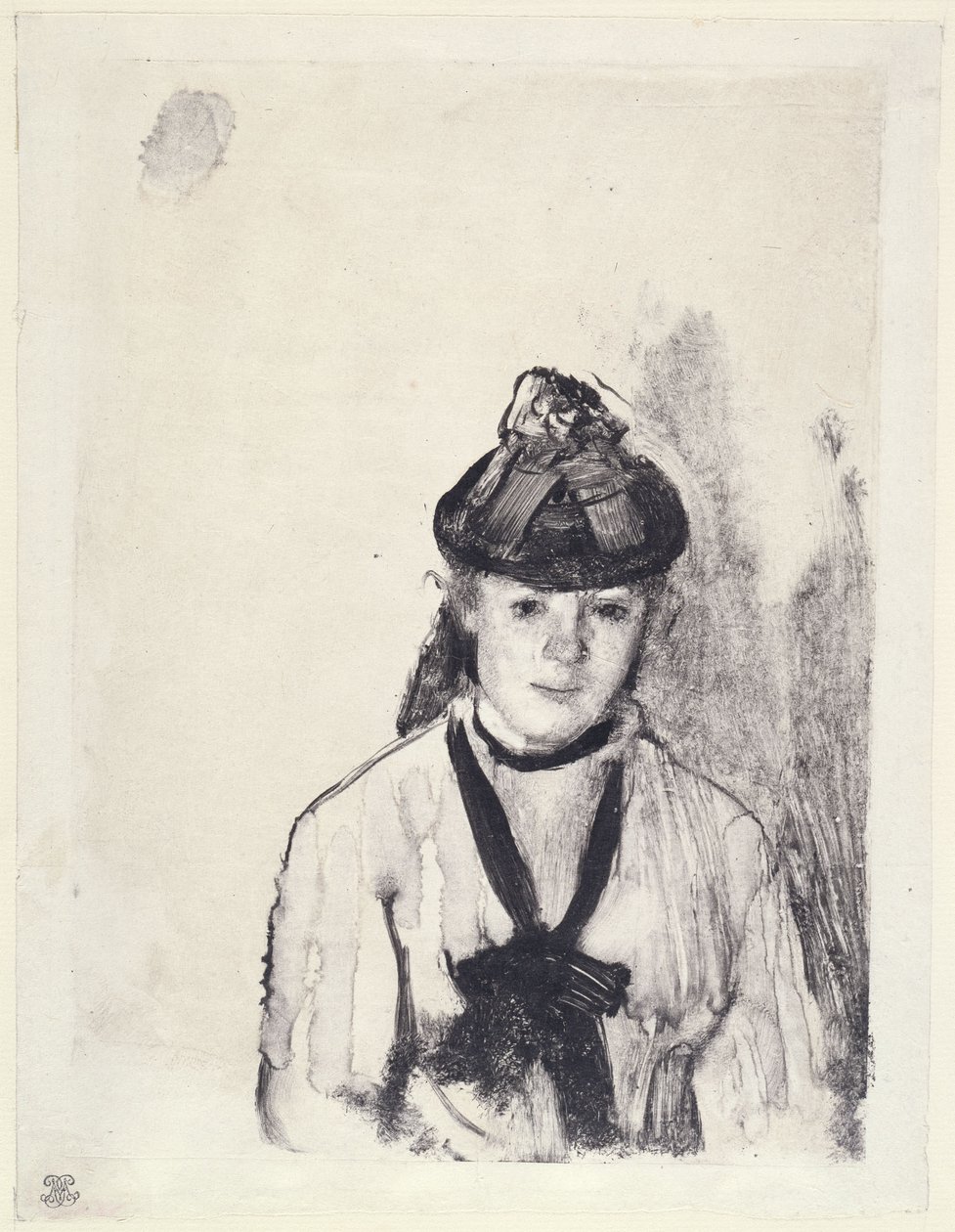 Portrait of Ellen Andrée - Edgar Degas