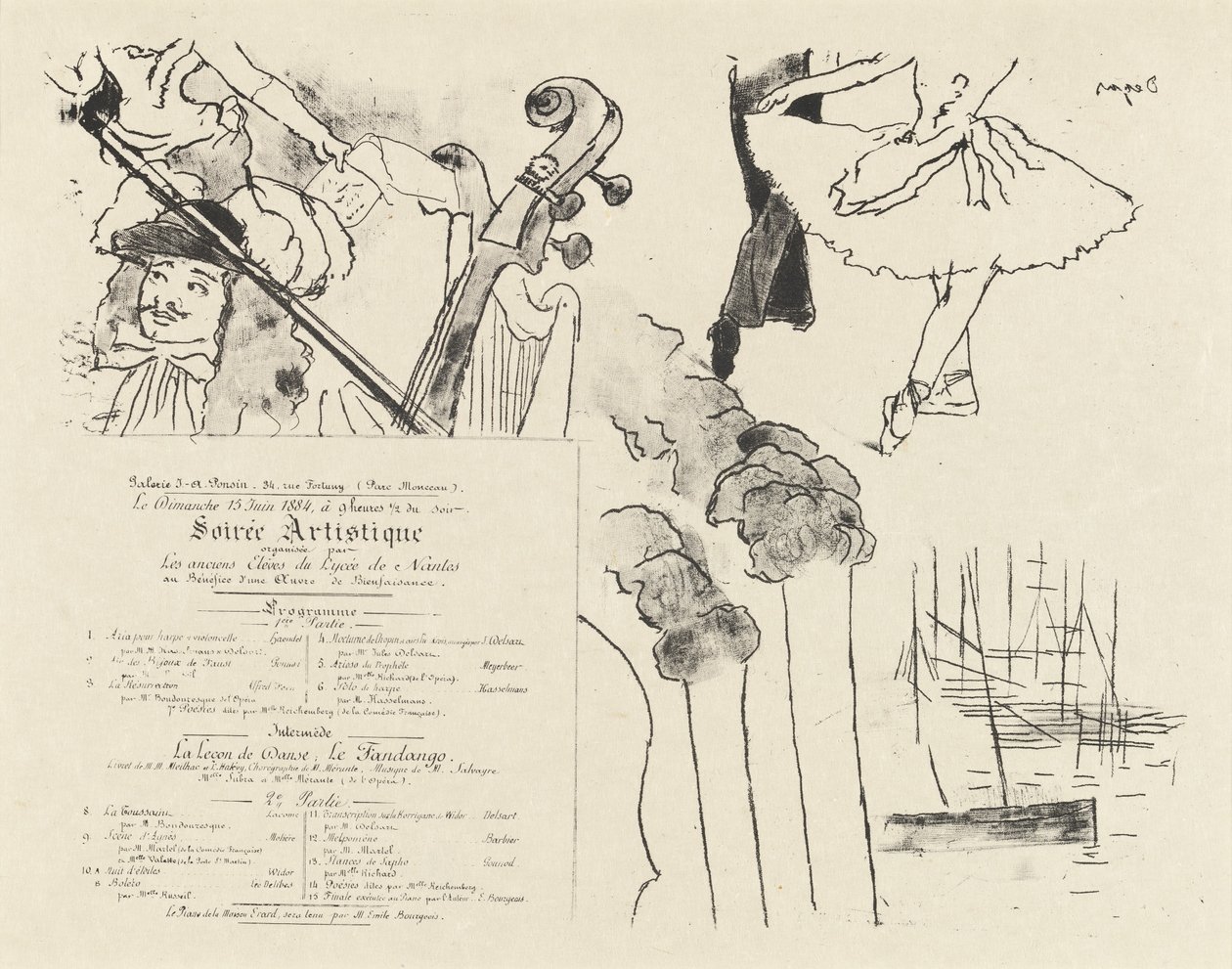 Programme de la Soirée des anciens élèves du Lycée de Nantes - Edgar Degas
