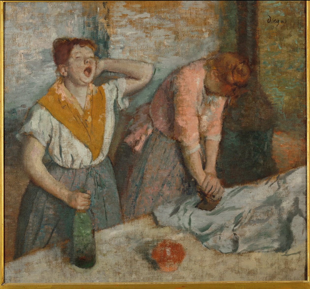 Repasseuses (oil on canvas) - Edgar Degas