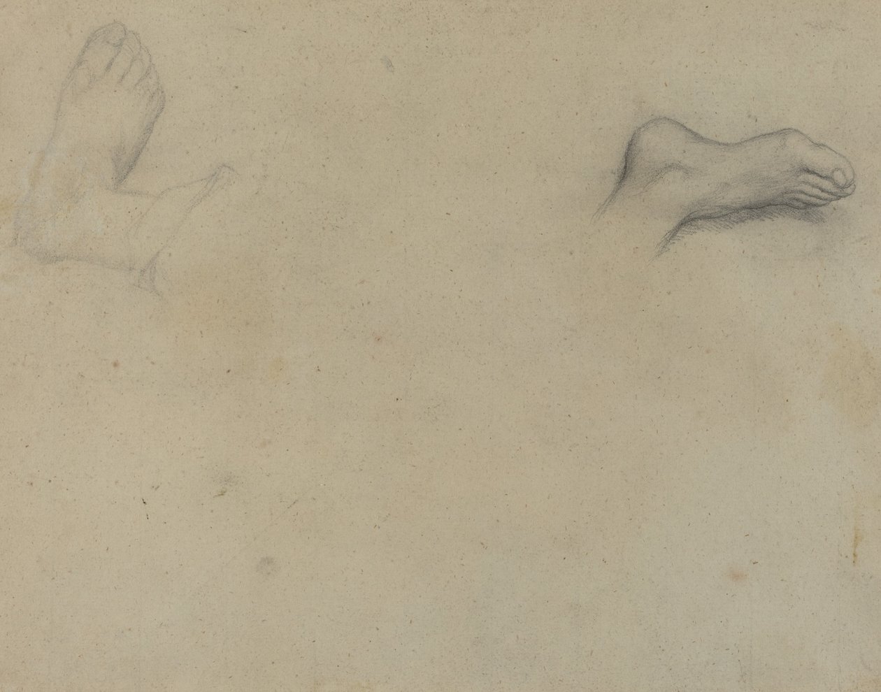 Études de pieds [verso], 1855 - Edgar Degas