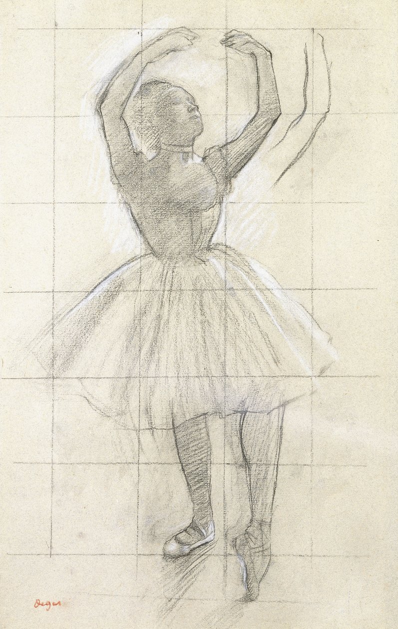 Étude pour une danseuse posant, d