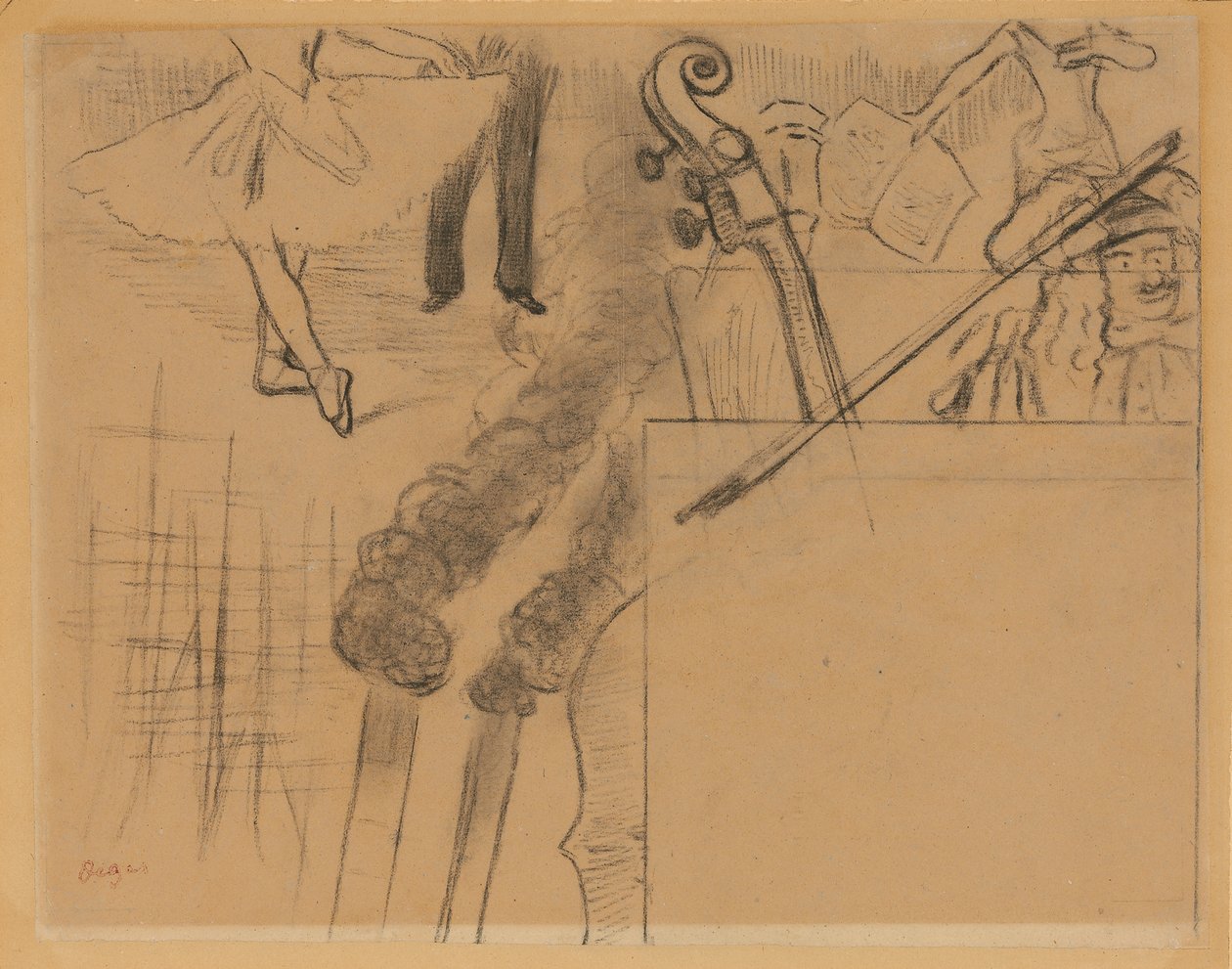 Étude pour le programme de la Soirée Artistique de la Galerie Ponsin, 15 mai 1884 - Edgar Degas