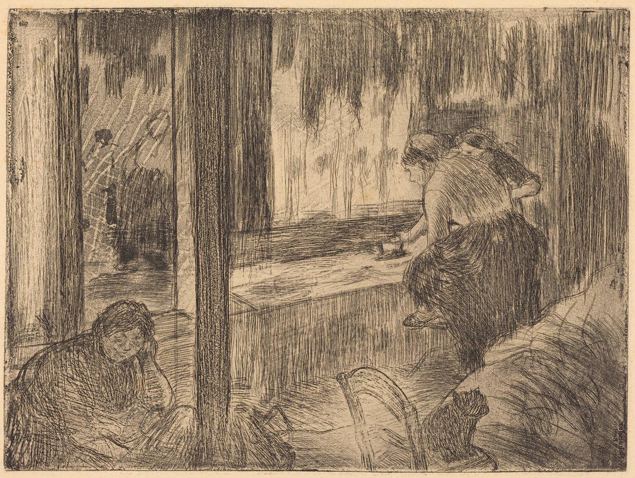 The Laundresses (Les blanchisseuses (La repassage)) - Edgar Degas