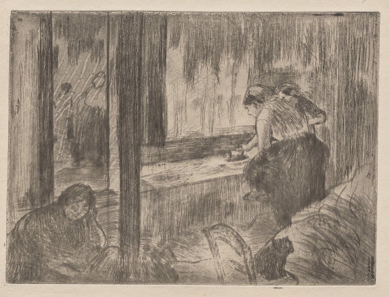 Les Blanchisseuses - Edgar Degas