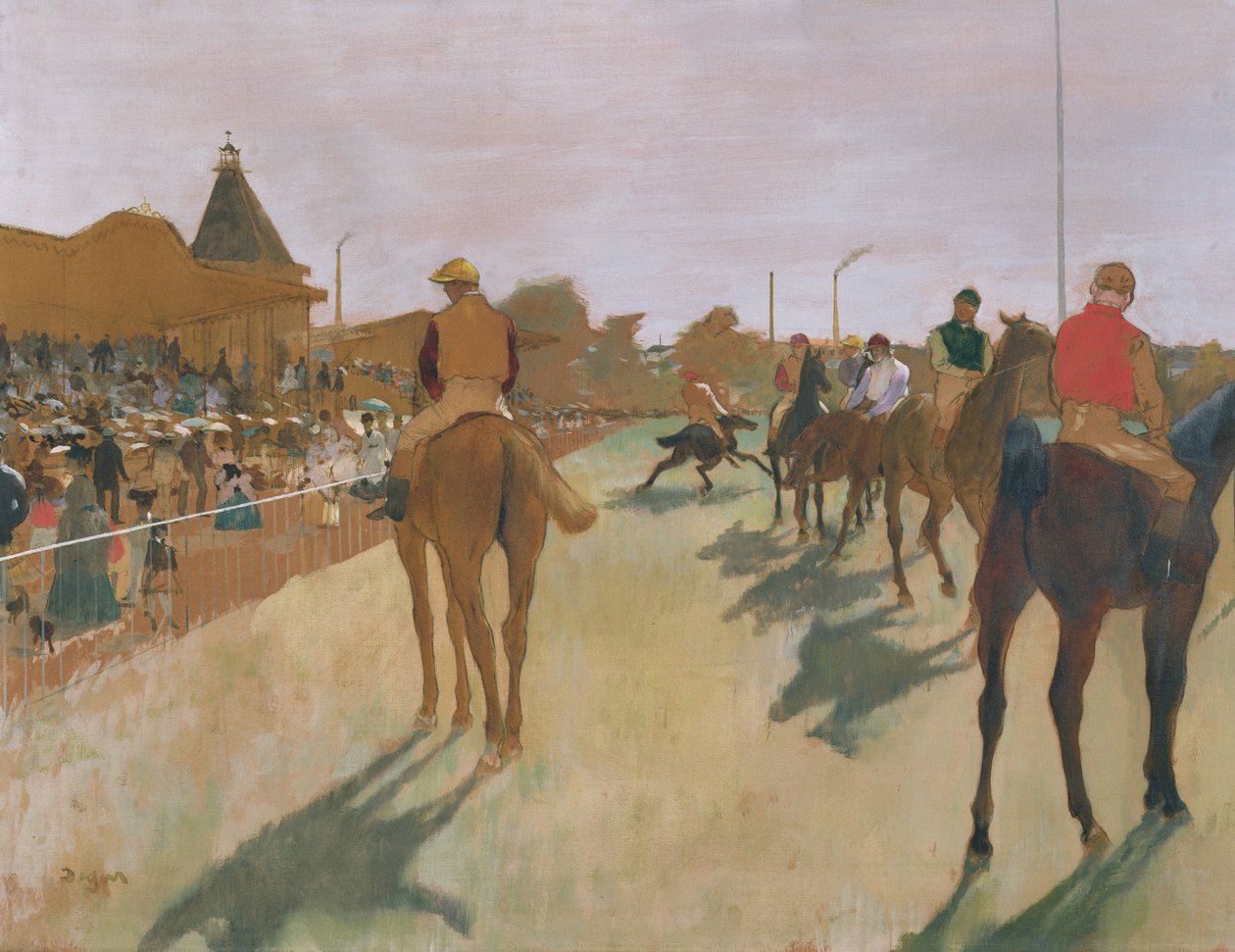 La Parade, ou Chevaux de course devant les tribunes, c.1866-68 - Edgar Degas