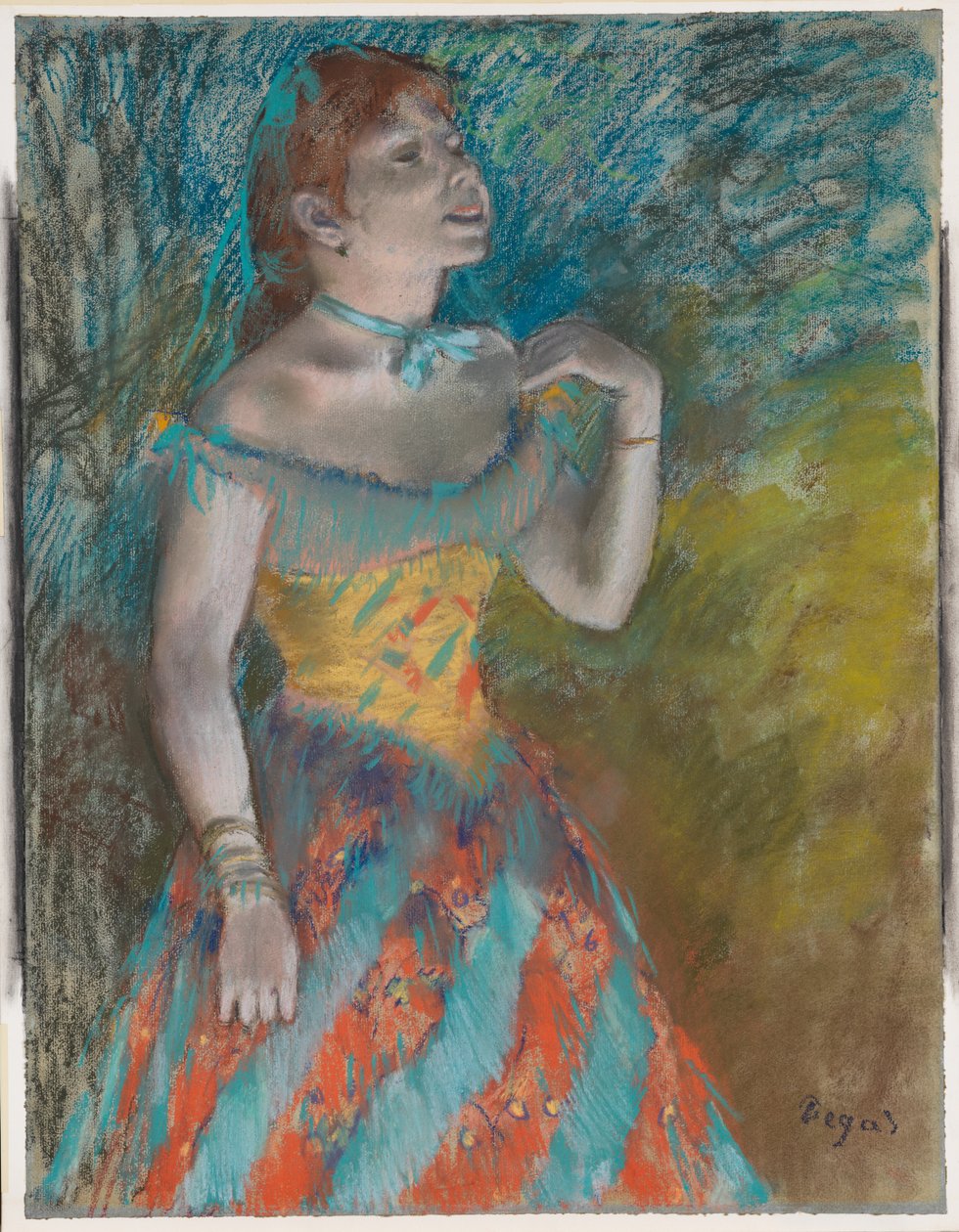La chanteuse en vert - Edgar Degas