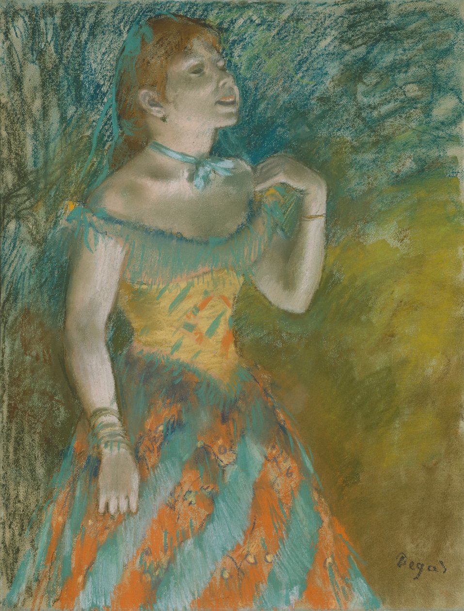 La Chanteuse en vert, vers 1884 - Edgar Degas