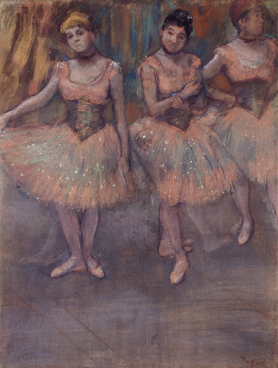 Trois danseuses avant la répétition - Edgar Degas