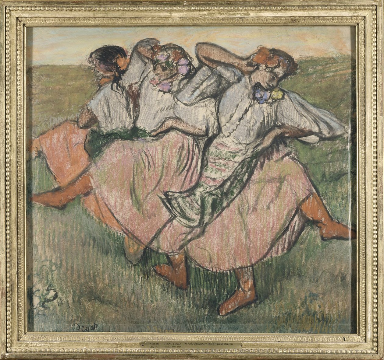 Trois danseuses en costume ukrainien - Edgar Degas