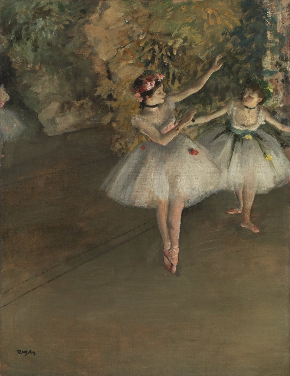 Deux Danseuses sur une Scène, vers 1874 - Edgar Degas