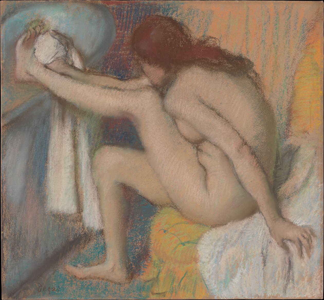 Une femme en train de se sécher le pied - Edgar Degas
