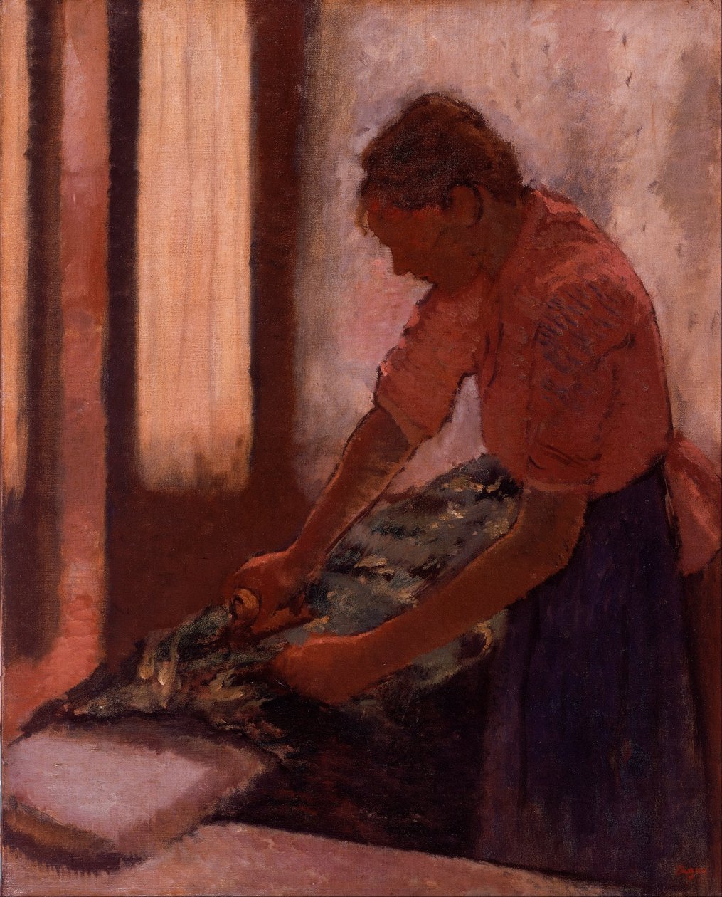 Une femme en train de repasser - Edgar Degas