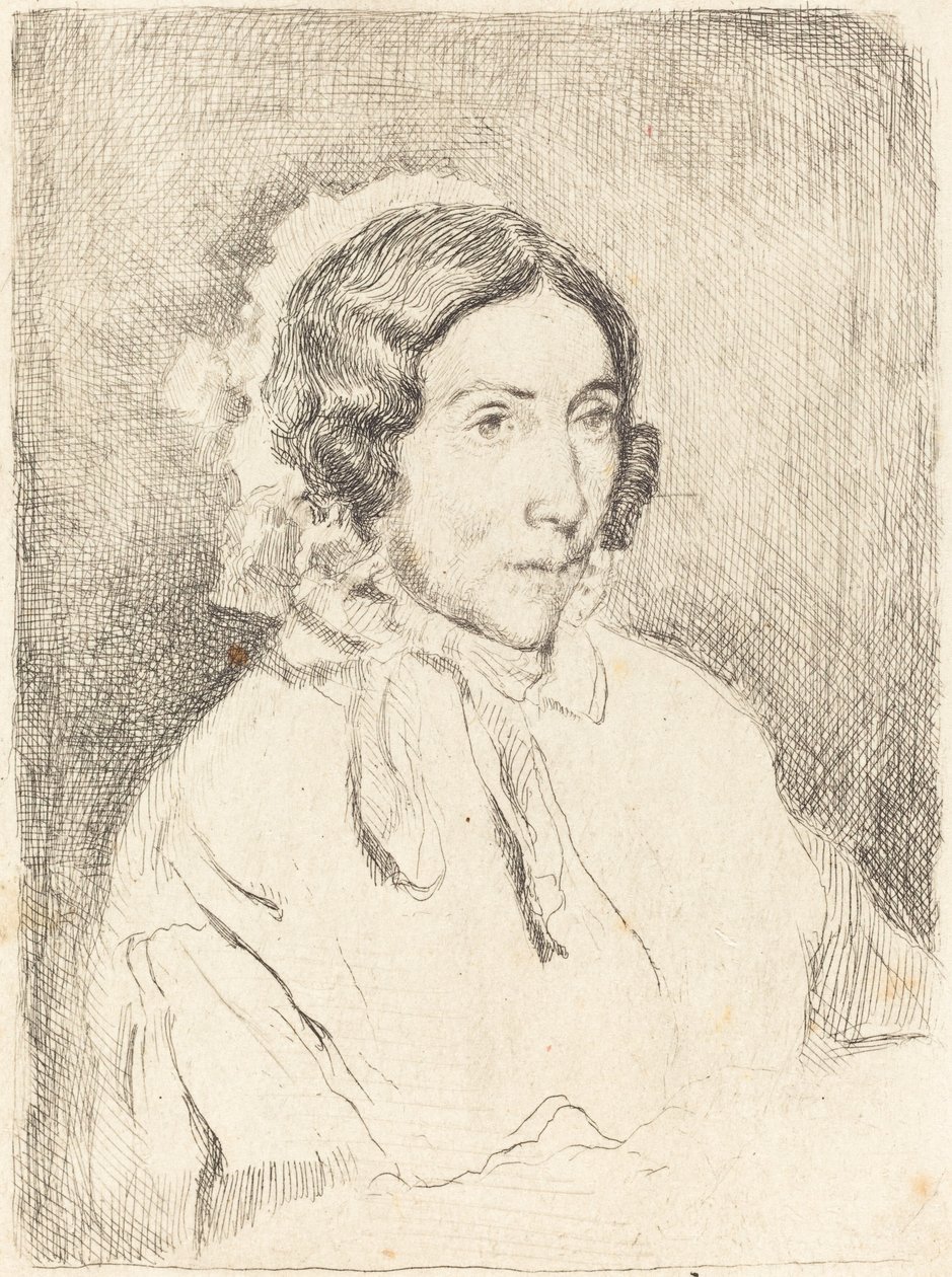 Femme avec un bonnet à volants Dame âgée - Edgar Degas
