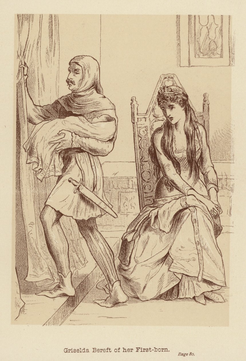 Griselda privée de son premier-né (litho) - Edith Scannell