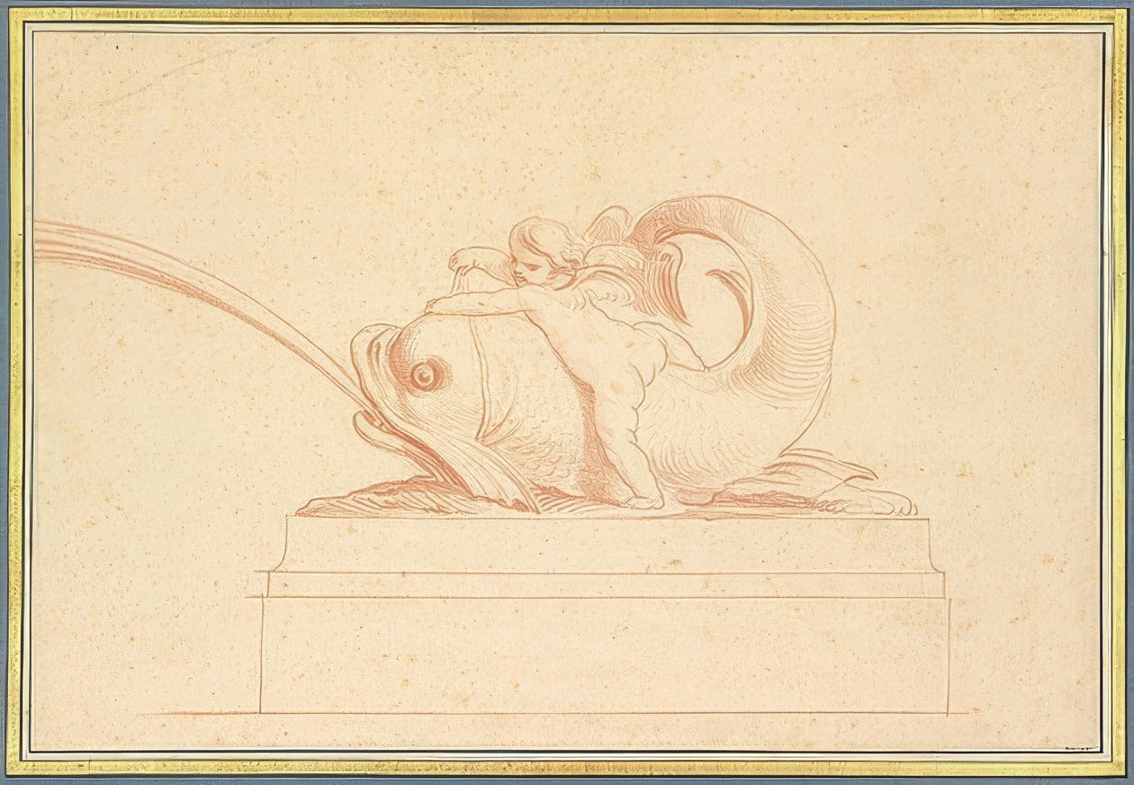 Dauphin crachant de l
