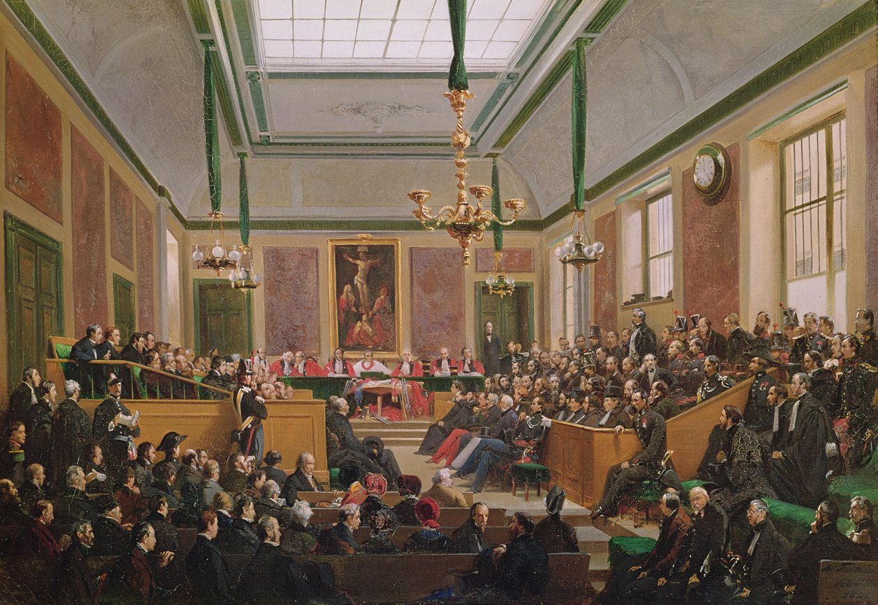 La Haute Cour de Justice à Versailles, 7 mars 1849 - Edme Adolphe Fontaine