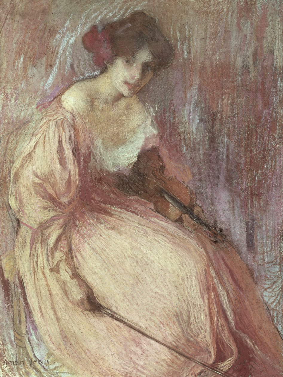 Le Jeune Violoniste - Edmond François Aman Jean