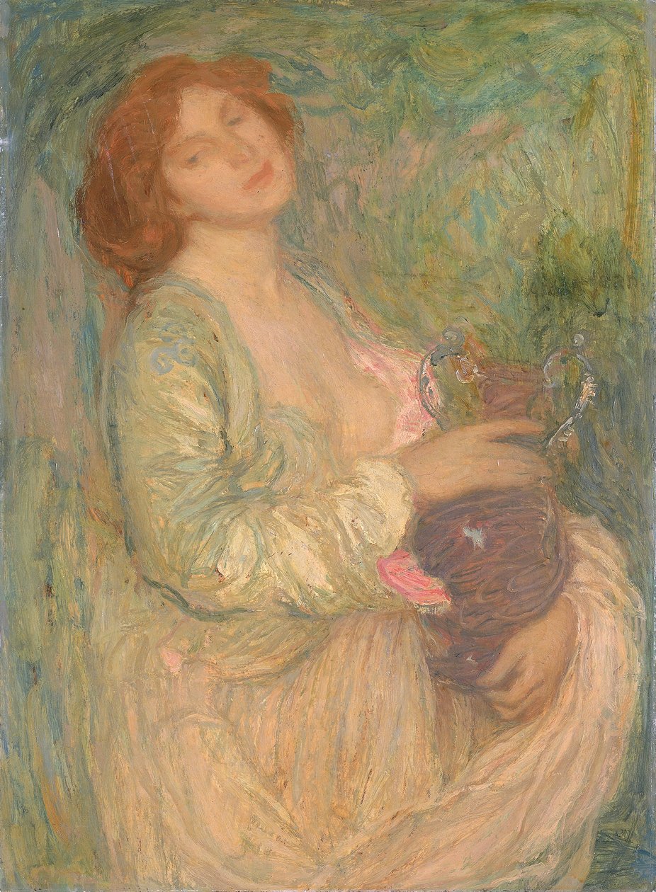 Femme avec vase, fin XIXe-début XXe siècle - Edmond François Aman Jean