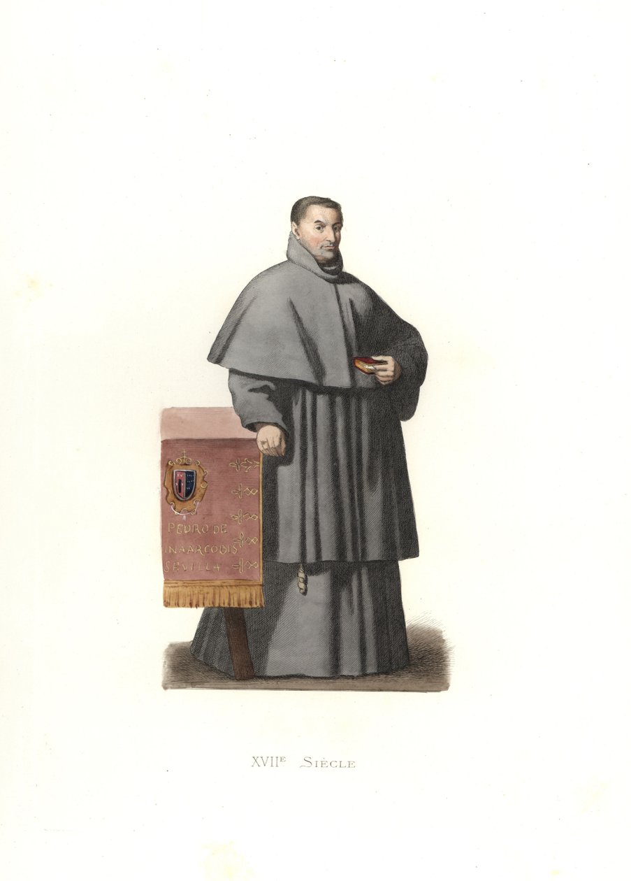 Pedro de Urbina, archevêque de Séville, Espagne - Edmond Lechevallier Chevignard