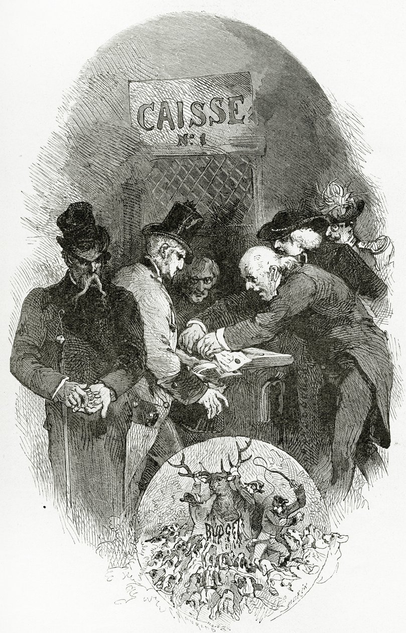 Emargement - illustration de Napoléon le Petit, 19e siècle - Edmond Morin