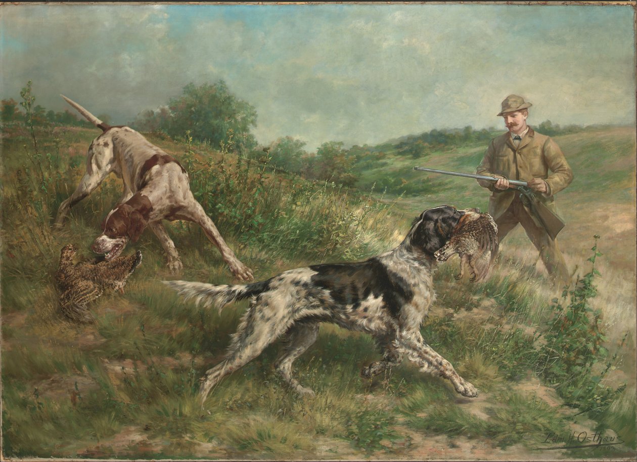 Chasse dans un paysage de haute terre - Edmund Henry Osthaus