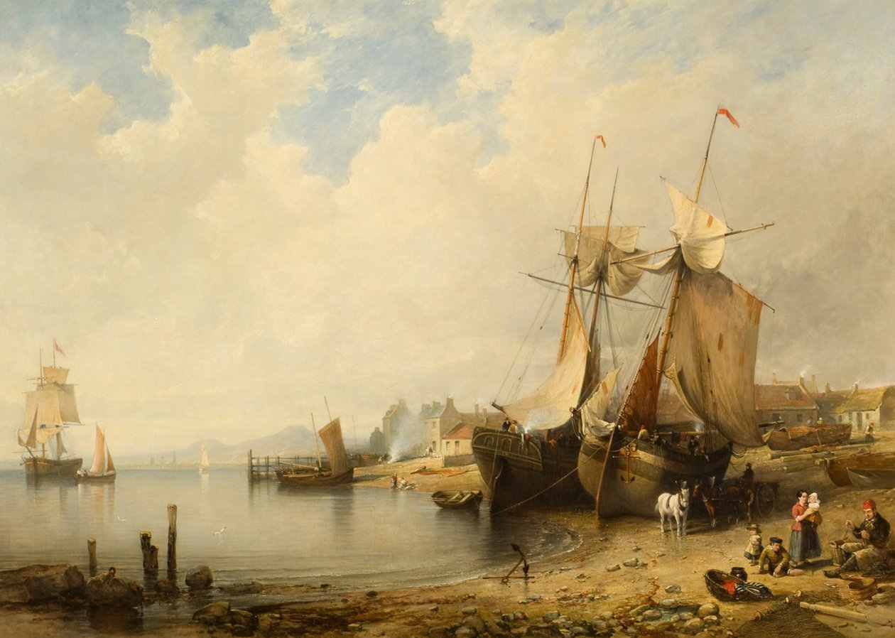 Marée basse : Dundee depuis Broughty Ferry - Edmund Thornton Crawford