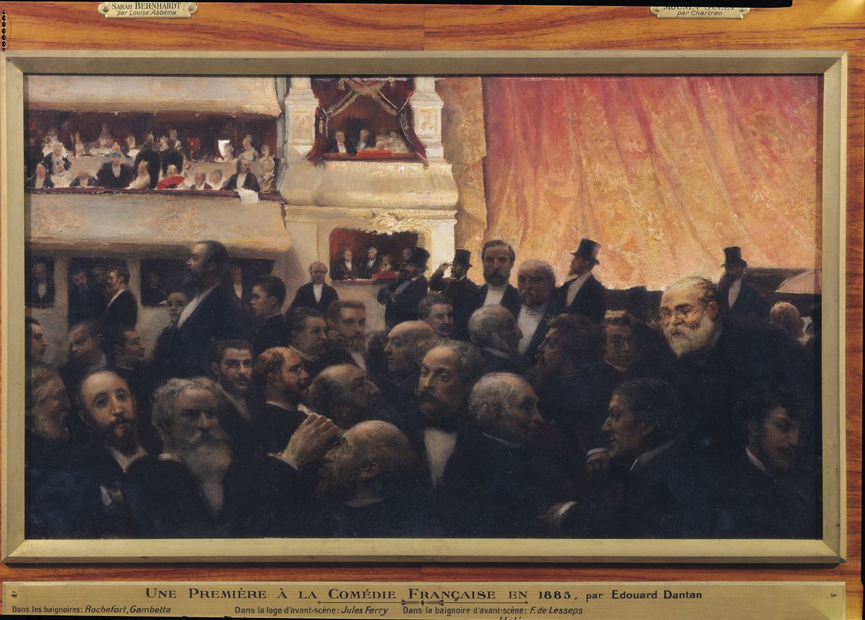 Première nuit à la Comédie-Française en 1885 - Edouard Joseph Dantan