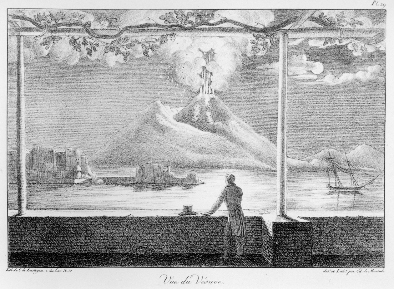 Vue du Vésuve, du 