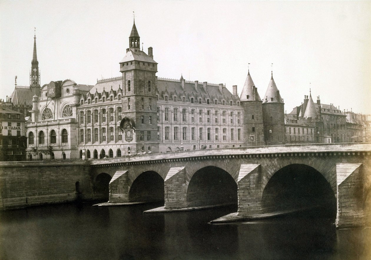 La "Conciergerie" et le "pont au Change", vers 1854 - Edouard Denis Baldus