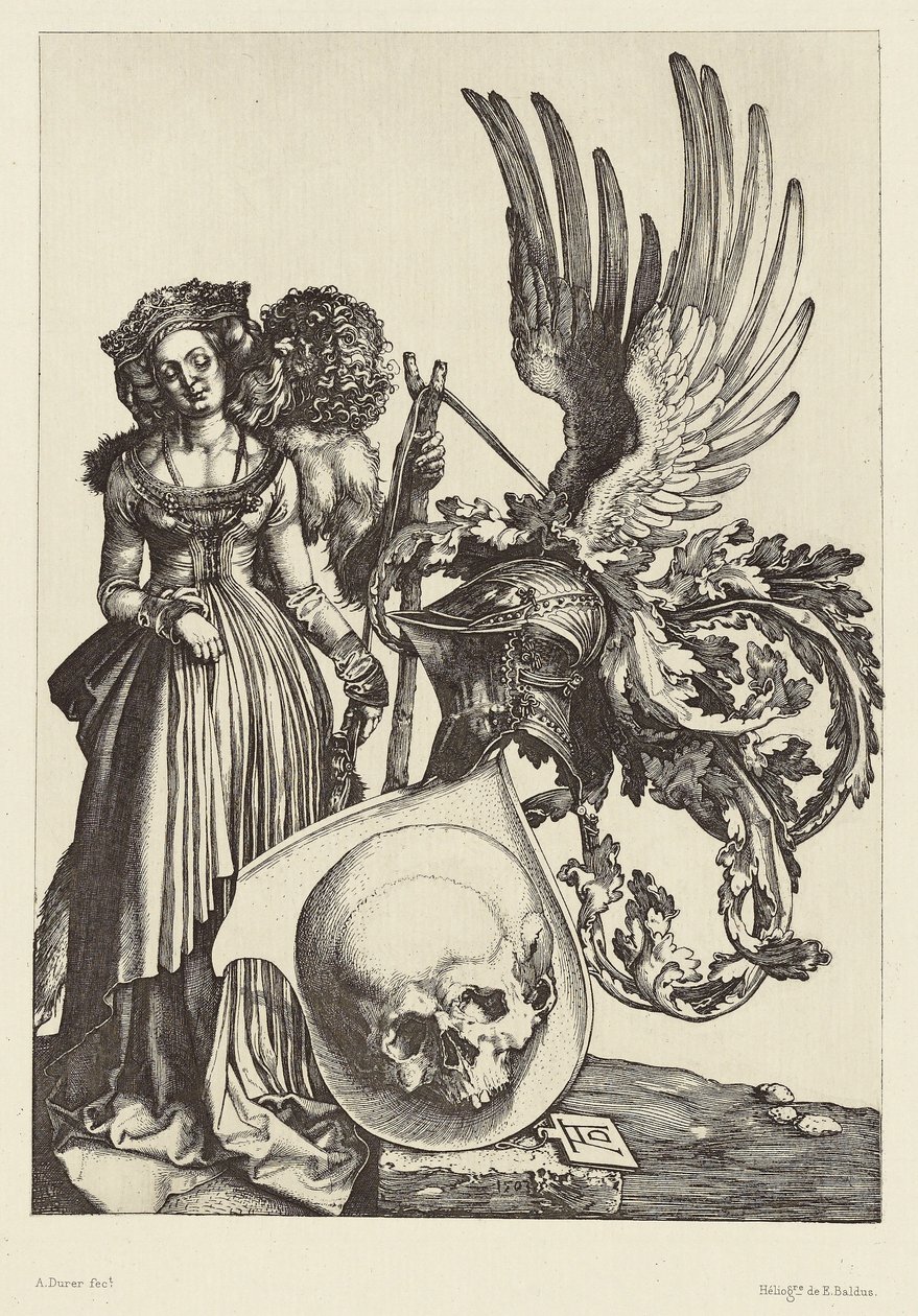 [Armoiries avec un crâne par Albrecht Dürer] - Édouard Baldus