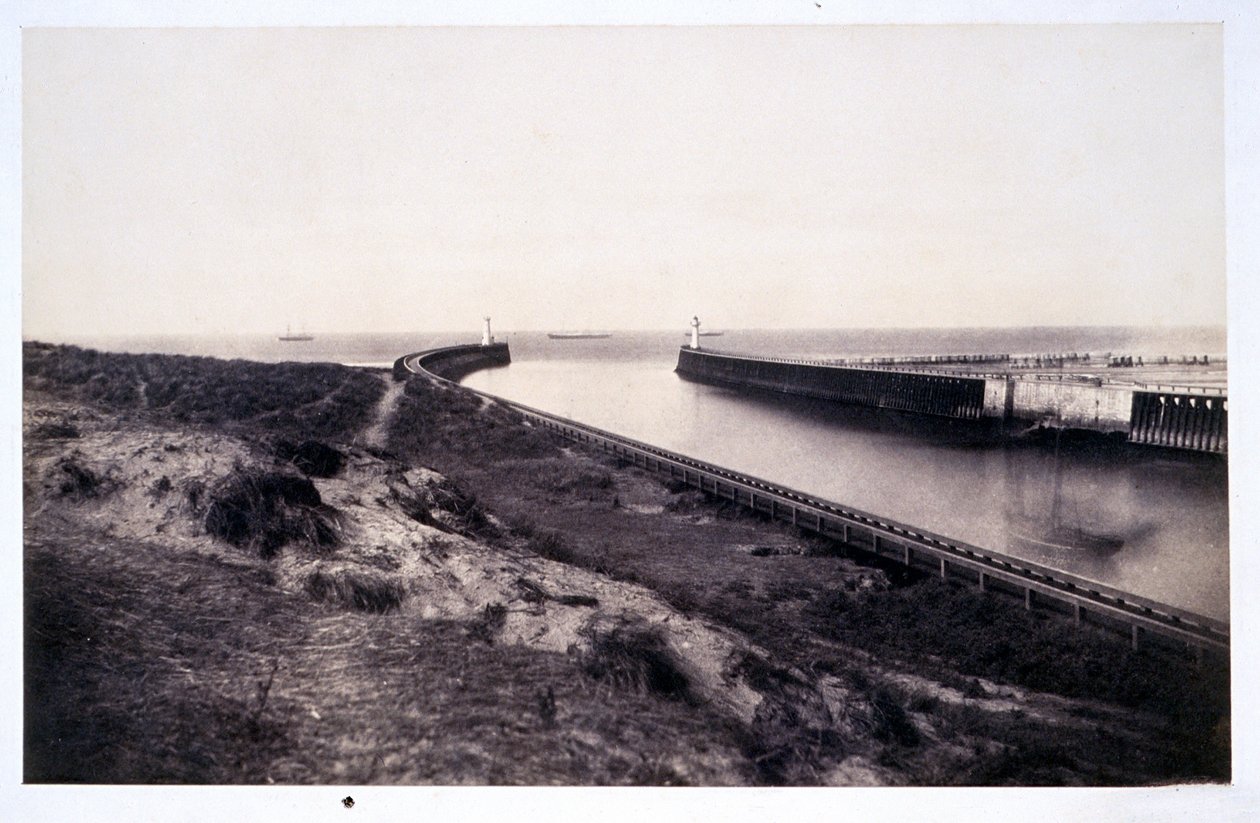Entrée du port de Boulogne - Édouard Baldus