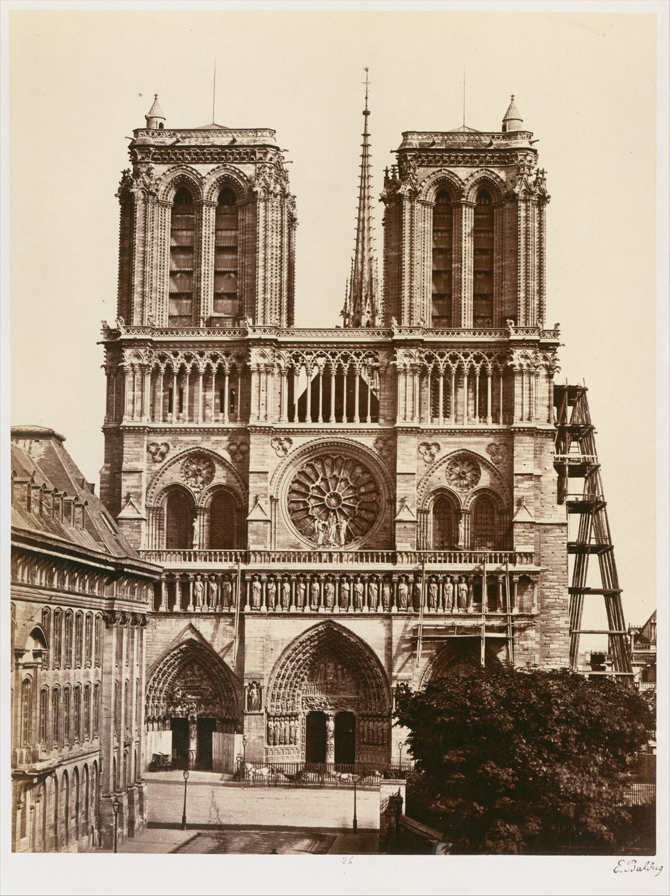 Notre-Dame (façade) - Édouard Baldus