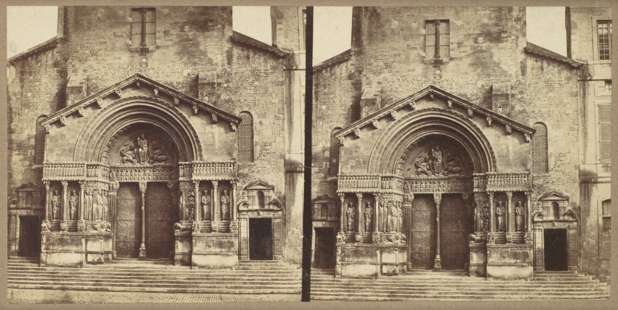Portail, église Saint-Trophime, Arles - Édouard Baldus