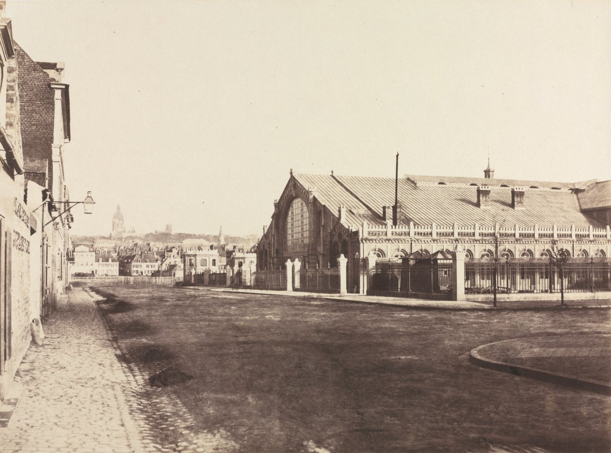 Pignon sud de la gare de Boulogne - Édouard Baldus