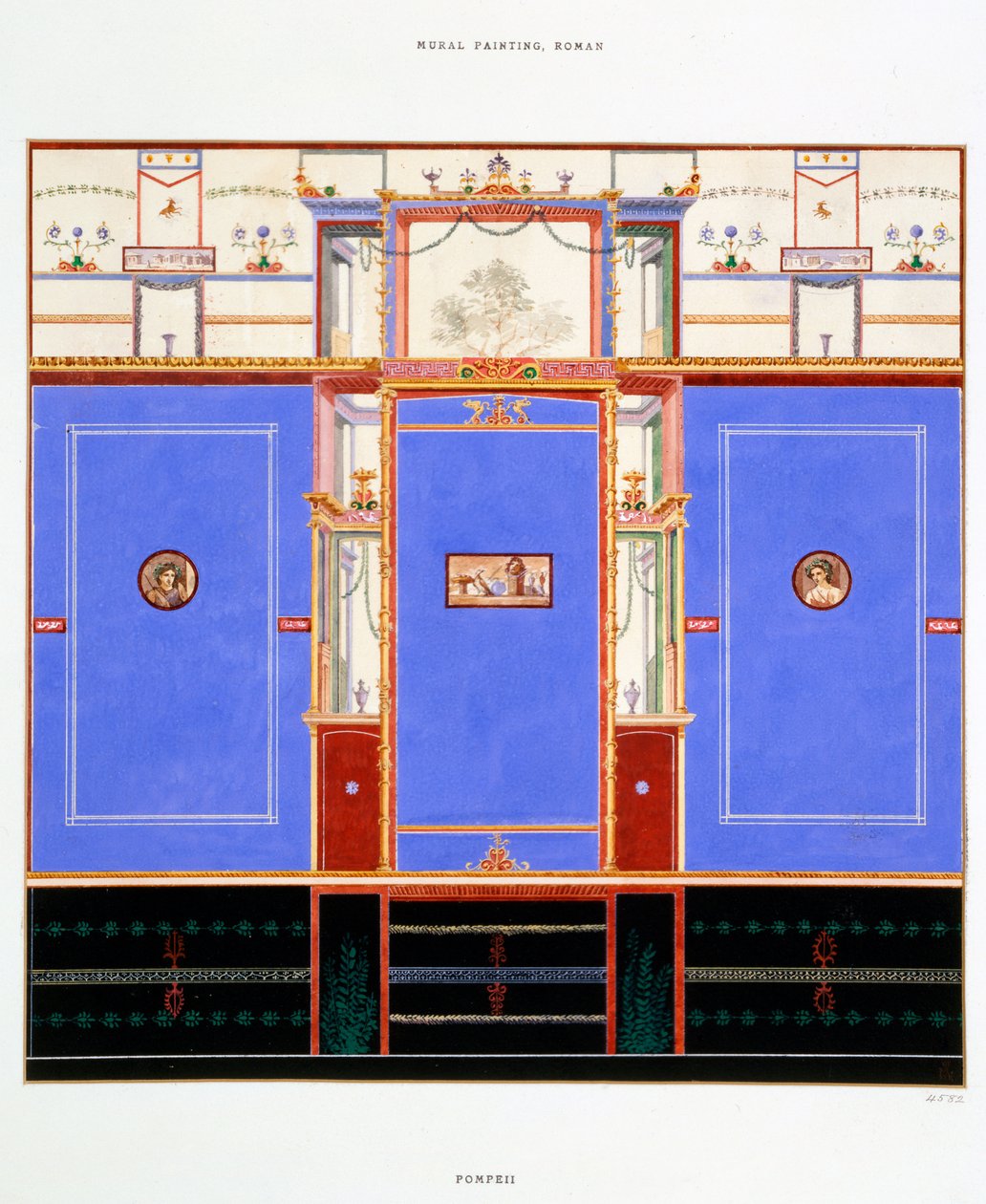Décoration murale, Maison des Dioscures, Pompéi - Edouard Clerievanse