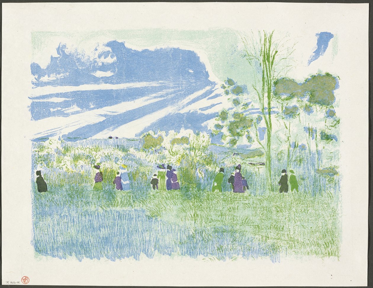 Across the Fields, troisième planche de Landscapes and Interiors (Paysages et intérieurs) - Édouard Jean Vuillard