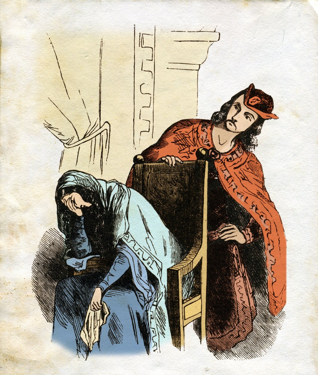 Illustration pour Ivanhoé (eau-forte) - Edouard & Lix Theodore (1830-1897) Frere