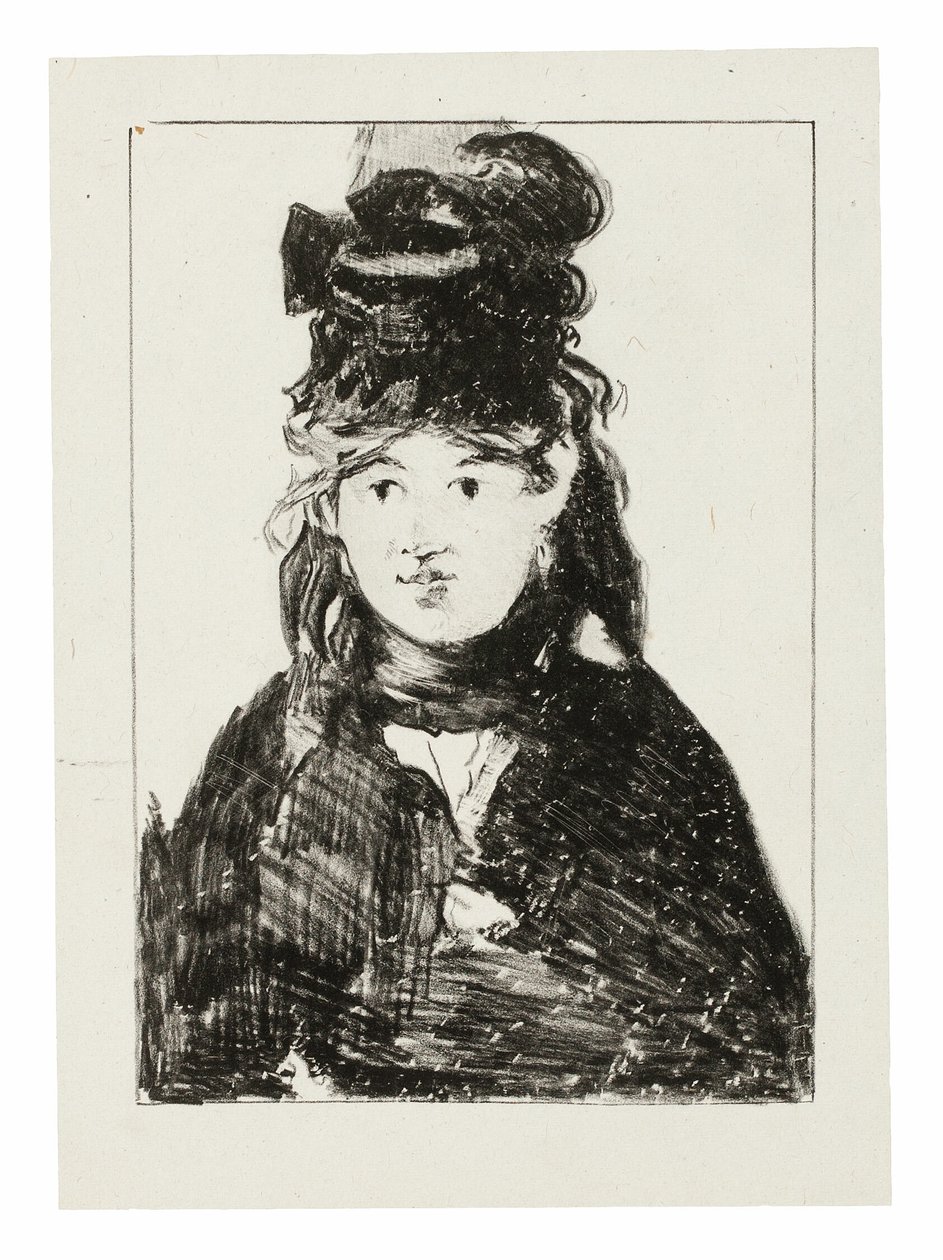 Berthe Morisot en noir - Édouard Manet