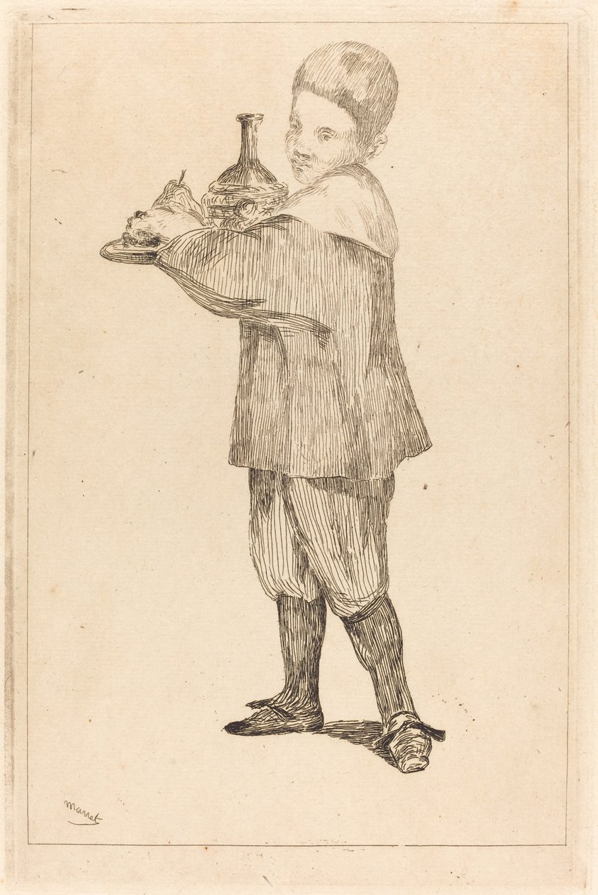 Enfant portant un plateau - Édouard Manet