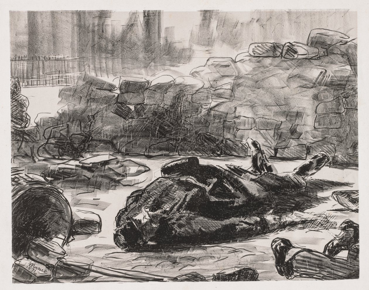 Guerre civile (Scène de la Commune de Paris) - Édouard Manet