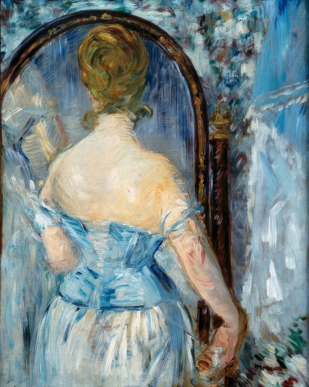 Devant la glace - Édouard Manet