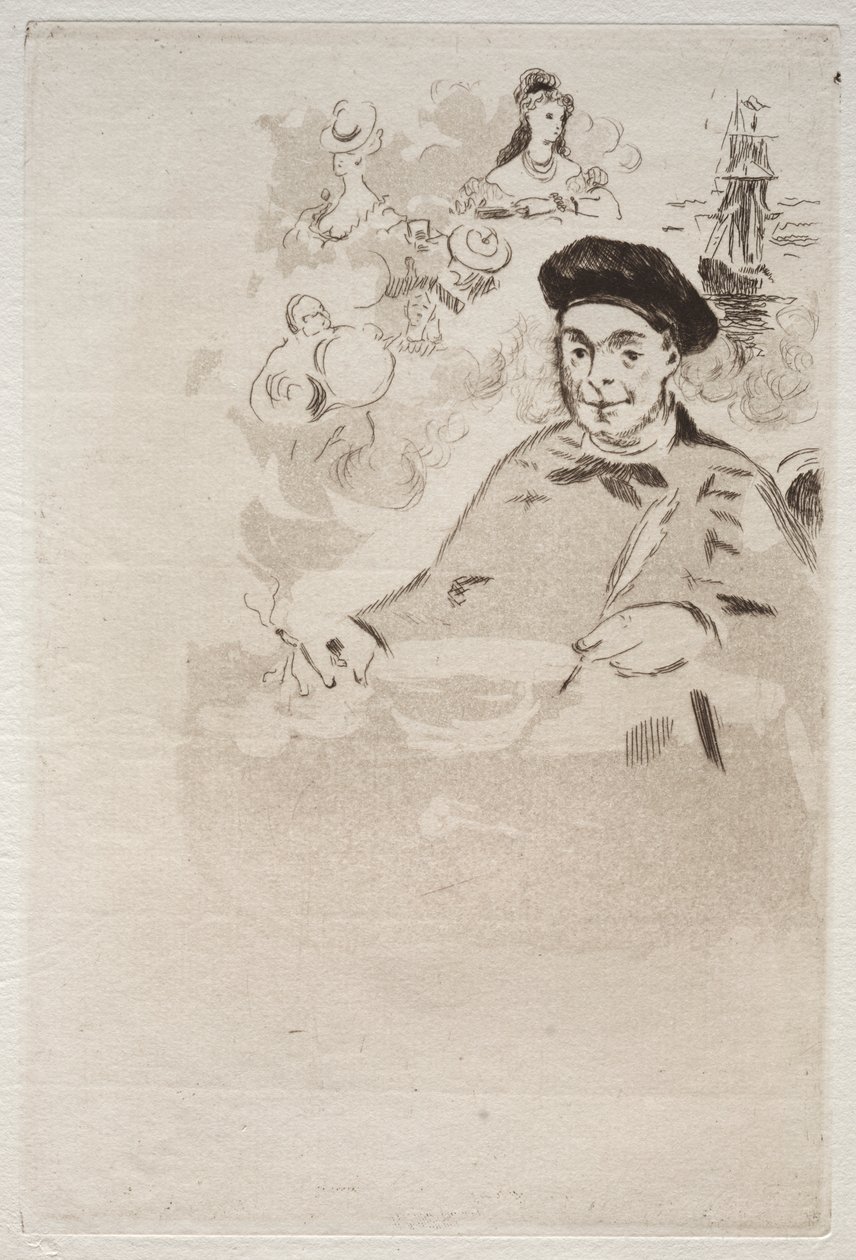 Frontispice pour une édition des Ballades de Théodore de Banville - Édouard Manet