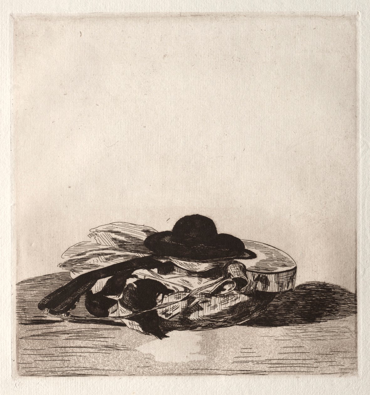Frontispice pour une édition de gravures : Chapeau et guitare, 1862 - Édouard Manet