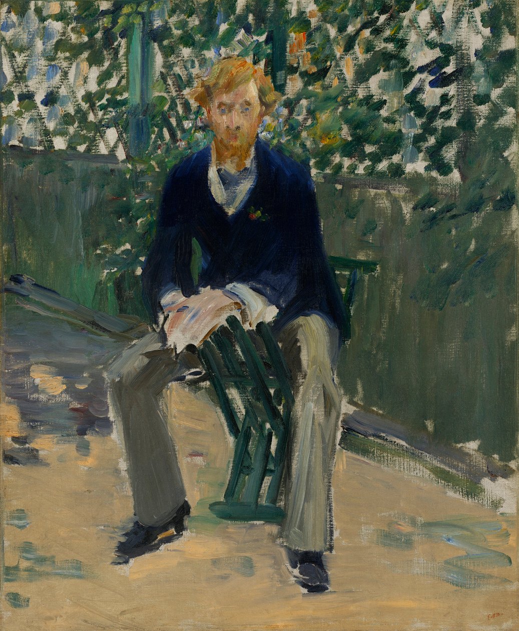 George Moore dans le jardin de l