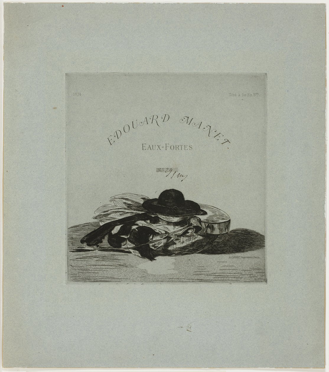 Chapeau et guitare, frontispice de l